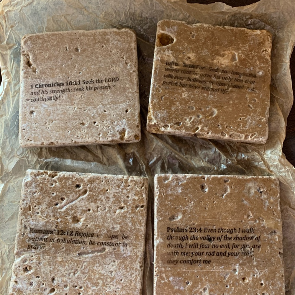 Travertine Coasters - Picture 2 of 4